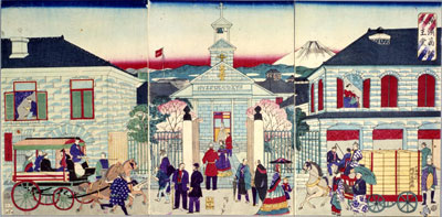 横浜商館天主堂ノ図