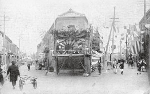 開港50年祭の中華街 1909年７月